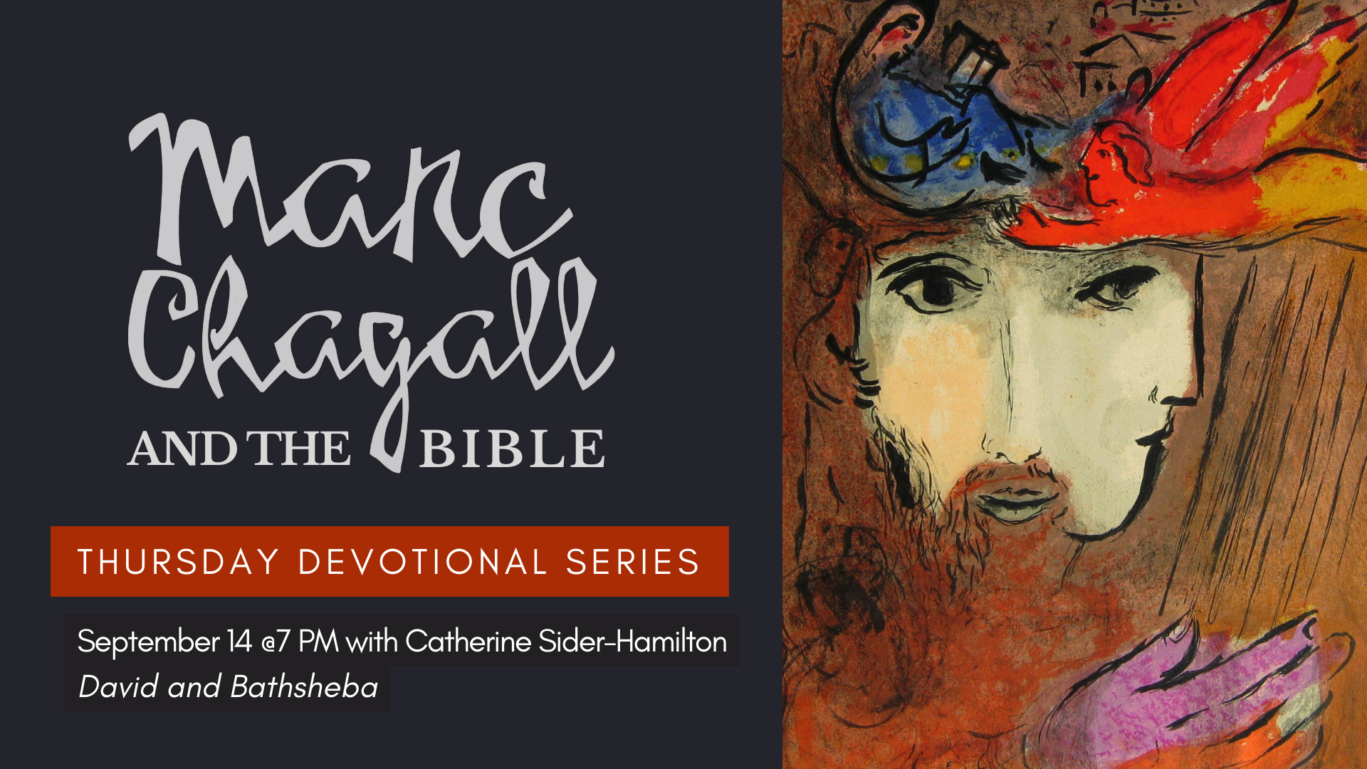 David and Bathsheba - Chagall evening devotional September 14, 2023
