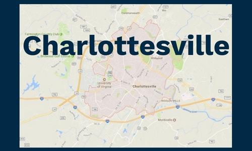 map of Charlottesville