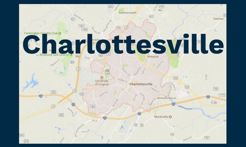 Map of Charlottesville map of Charlottesville