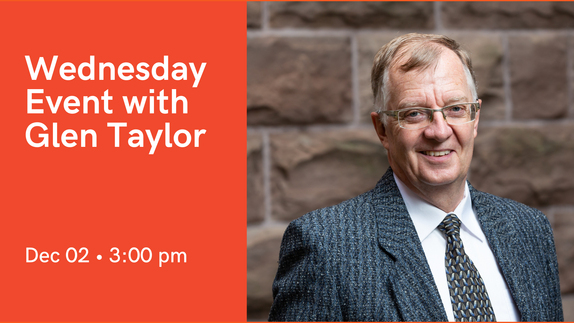 Wednesday Event with Glen Taylor ""