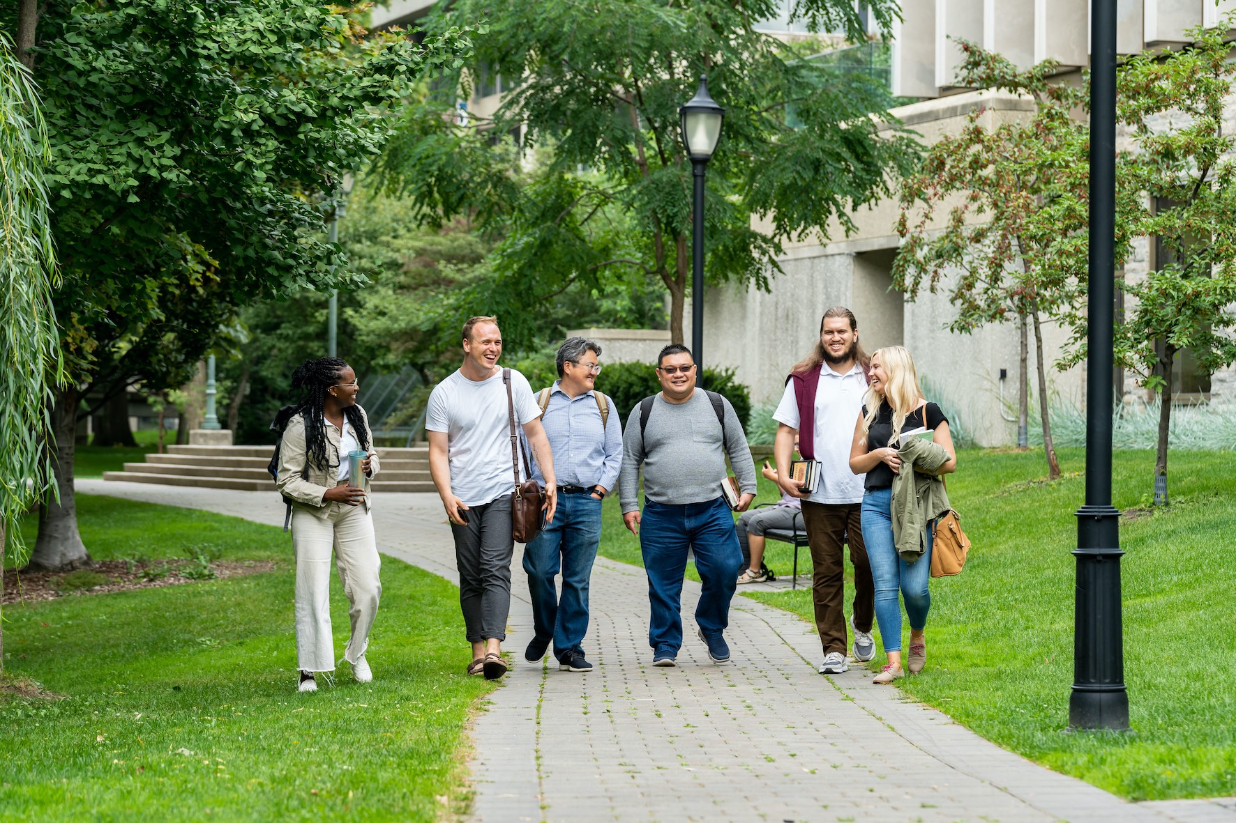 Wycliffe students walk on U of T campus Wycliffe students walk on U of T campus