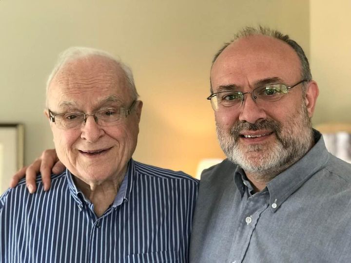 Dr Richard Longenecker is pictured with his son, Dr Bruce Longenecker. Dr Richard Longenecker is pictured with his son, Dr Bruce Longenecker.