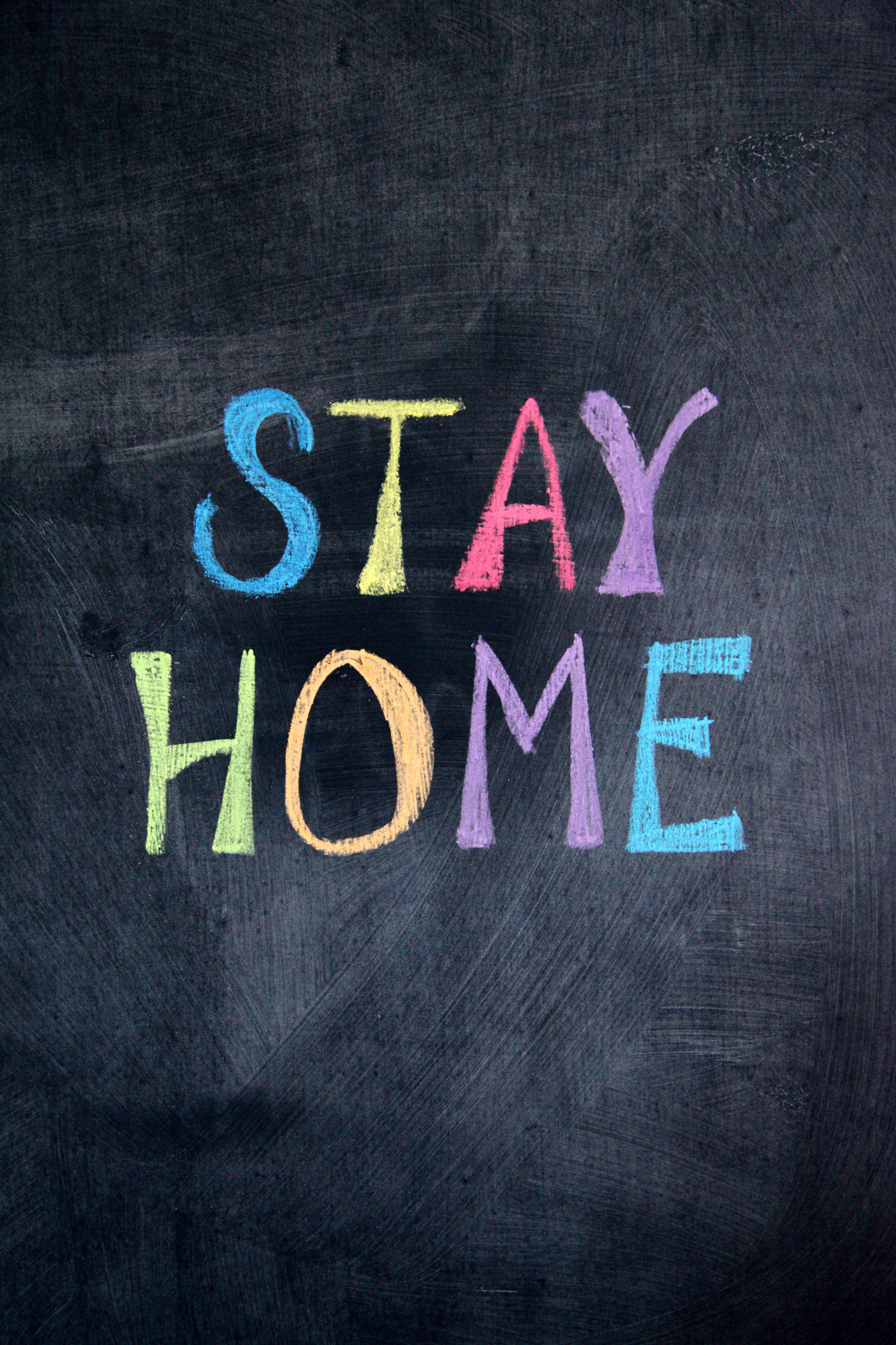Stay Home chalk drawing Stay Home chalk drawing