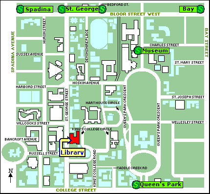 university of toronto map library Tst Libraries Map Information Wycliffe College university of toronto map library