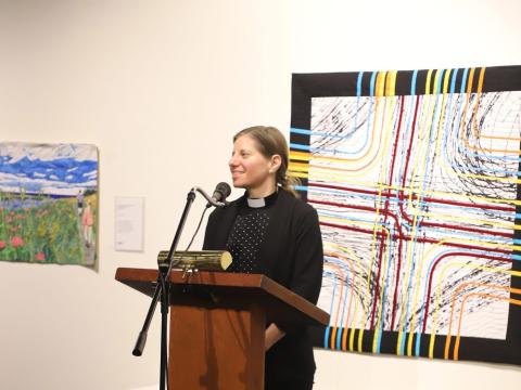 Jasmine Chandra at podium