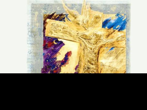 art of the crucifixion in Saint John's Bible