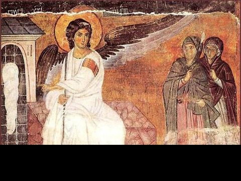 White Angel. Fresco from Milesheva Monastery, first part of the 13 century, Serbia 2