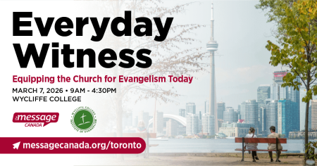 IE conference poster showing Toronto skyline and couple on a bench 