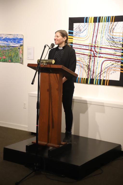 Jasmine Chandra at podium