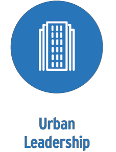 Urban leadership concentration icon