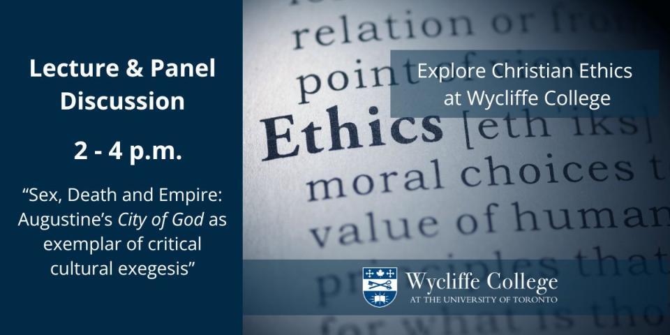 Ethics gathering: words about the discussion on blue background next to the Ethics image Ethics gathering: words about the discussion on blue background next to the Ethics image