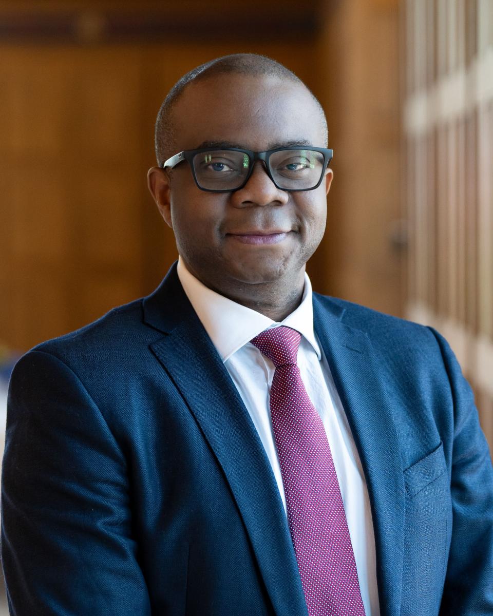 Victor Ezigbo in Great Hall with wood panelling (2025 - v2)