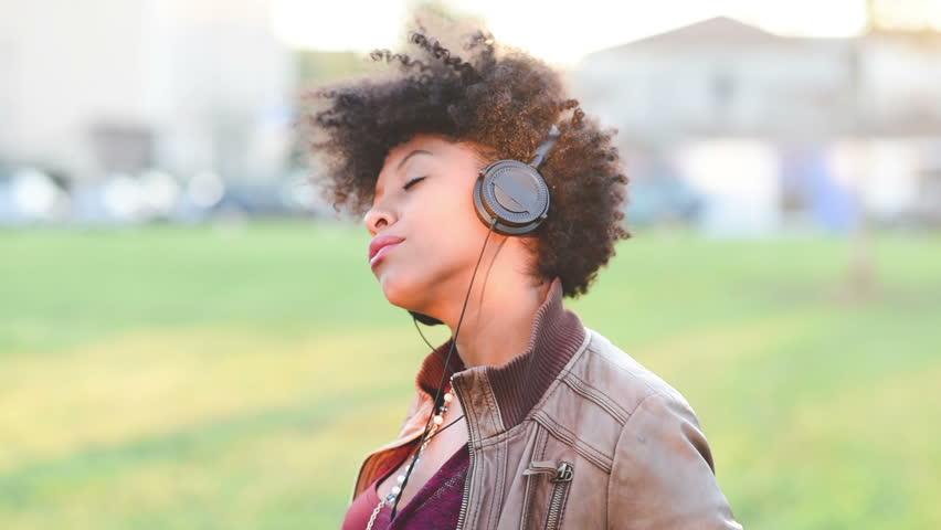 woman listening to music 2